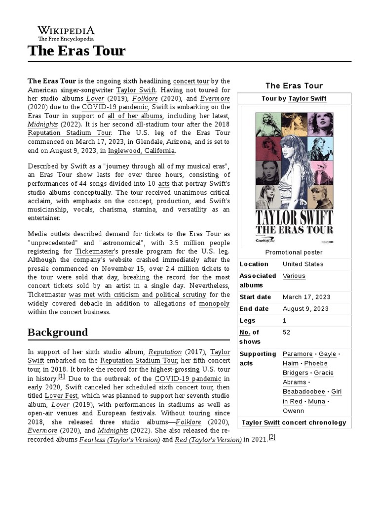 The Eras Tour of Europe (Swiftie Itinerary)